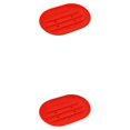 thumbnail image 3 of Ounissouiy Jabonera de silicona Soporte Bandeja Contenedor Ducha Baño flexible Rojo 2Conjunto, 3 of 6