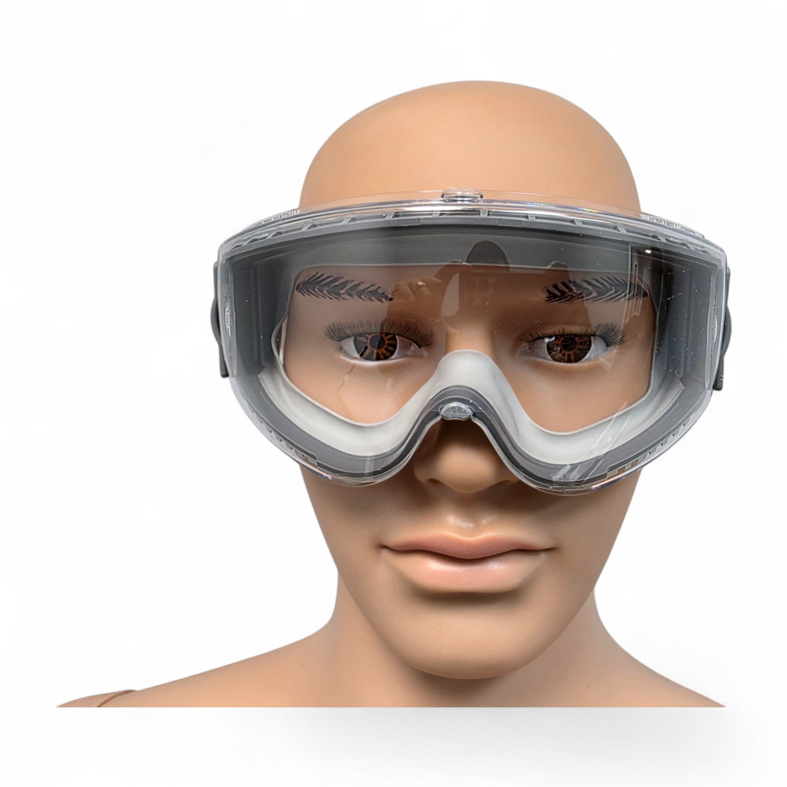 Uvex Stealth Safety Goggles With Clear Hydroshield Anti-Fog Lens, Grey Body & Ne