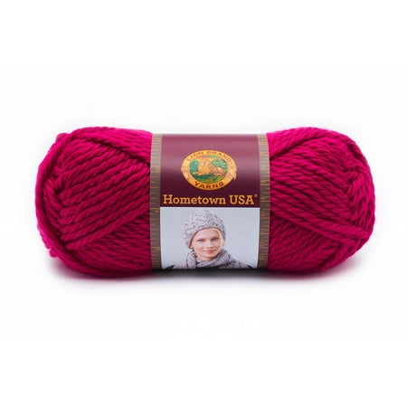 - 135-103 Hometown USA Yarn, Baton Rouge Fuchsia, Made in the USA, Hometown USA yarn comes in a wide range of bright, primary colors, versatile multi-colors, and.., By Lion Brand Yarn Ship from US