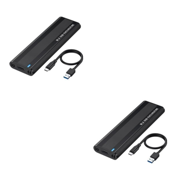 Bearachild Caja SSD M2 de 5/10 Gbps, NVME, SATA, protocolo dual M.2 a USB tipo C, adaptador de unidad de estado sólido para PCIE NGFF Type3 NO3