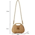 thumbnail image 3 of Crossbody Bags for Women Designer Purse Handmade Straw Woven Shoulder Bag Lightweight Shoulder Handbags, 3 of 8