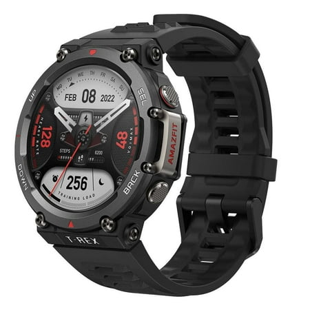 Amazfit T-Rex 2 Multisport GPS Sports Watch, Real-time Navigation - Ember Black