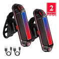 thumbnail image 1 of 2pz Luces Usb Recargable Led Estrobo Para Bicicleta 5 Modos Belug, Negro, 1 of 5