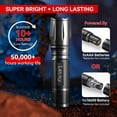 thumbnail image 3 of LETMY Linterna táctica S2000-2 unidades de linternas LED brillantes de grado militar de altos lúmenes – Luz de flash portátil de mano, 5 modos de linternas impermeables con zoom para el hogar, emergen, 3 of 5
