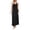 *Black, variant on ClodeEU Women's V Neck Spaghetti Strap Elegant Maxi Dress ,Casual Party Vacation Evening Gown Black,Women's Plus L