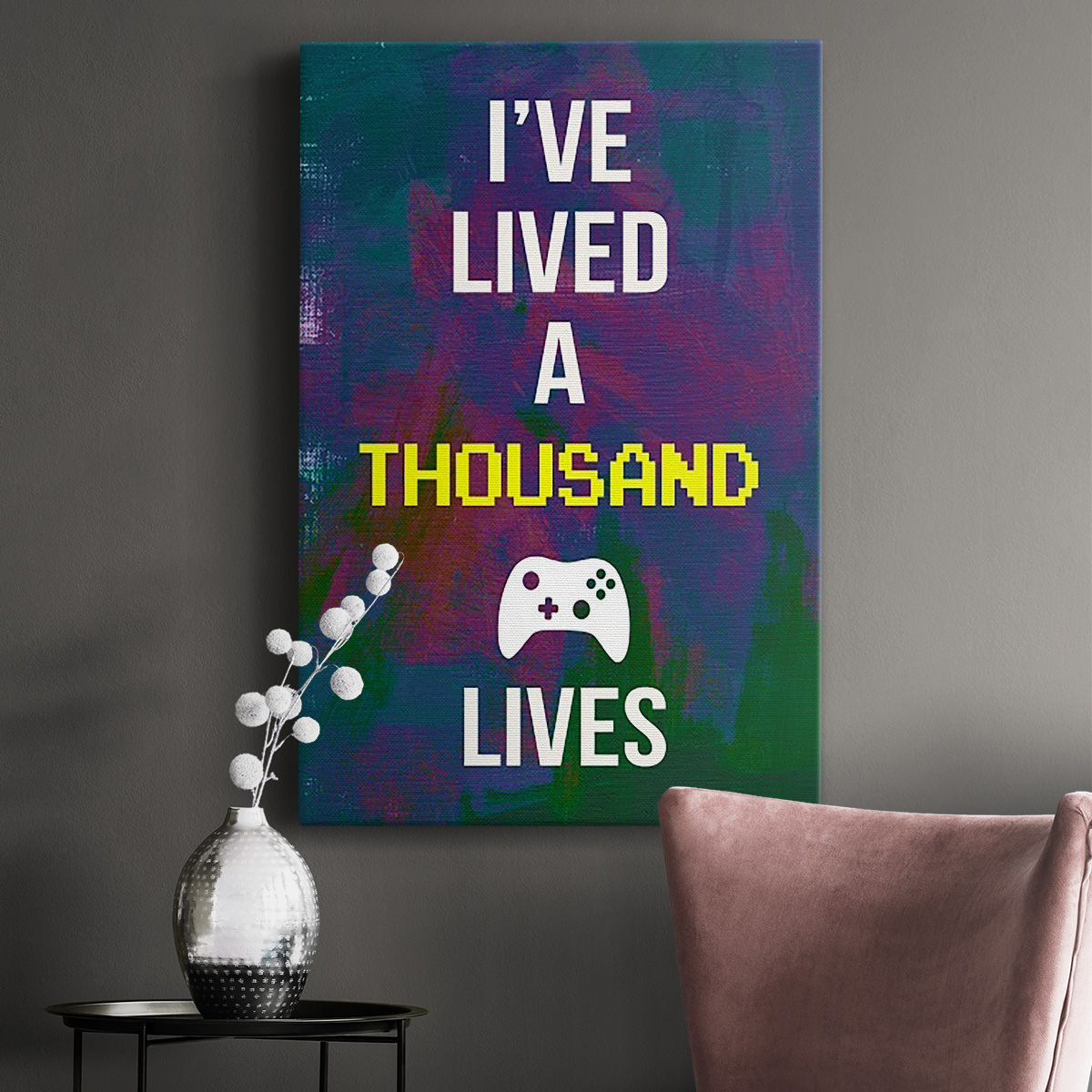 Gamer at Play I Premium Gallery Wrapped Canvas - Ready to Hang