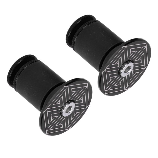 Handlebar End Caps, Aluminum Alloy and Silicone Bar Plugs with Innovative Locking Design for Mountain Road Cycling