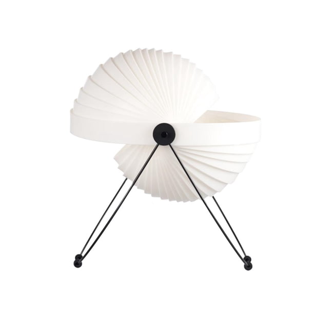 Lámpara De Mesa Moderna Lámpara De Lectura Compacta Lámpara De Noche De Concha Plegable Usb Lámpara De Noche Plegable Con Fuente De Luz E27 Pantalla Blanca Para Dormitorio Sala De Estar Oficina Inevent HA015886-00