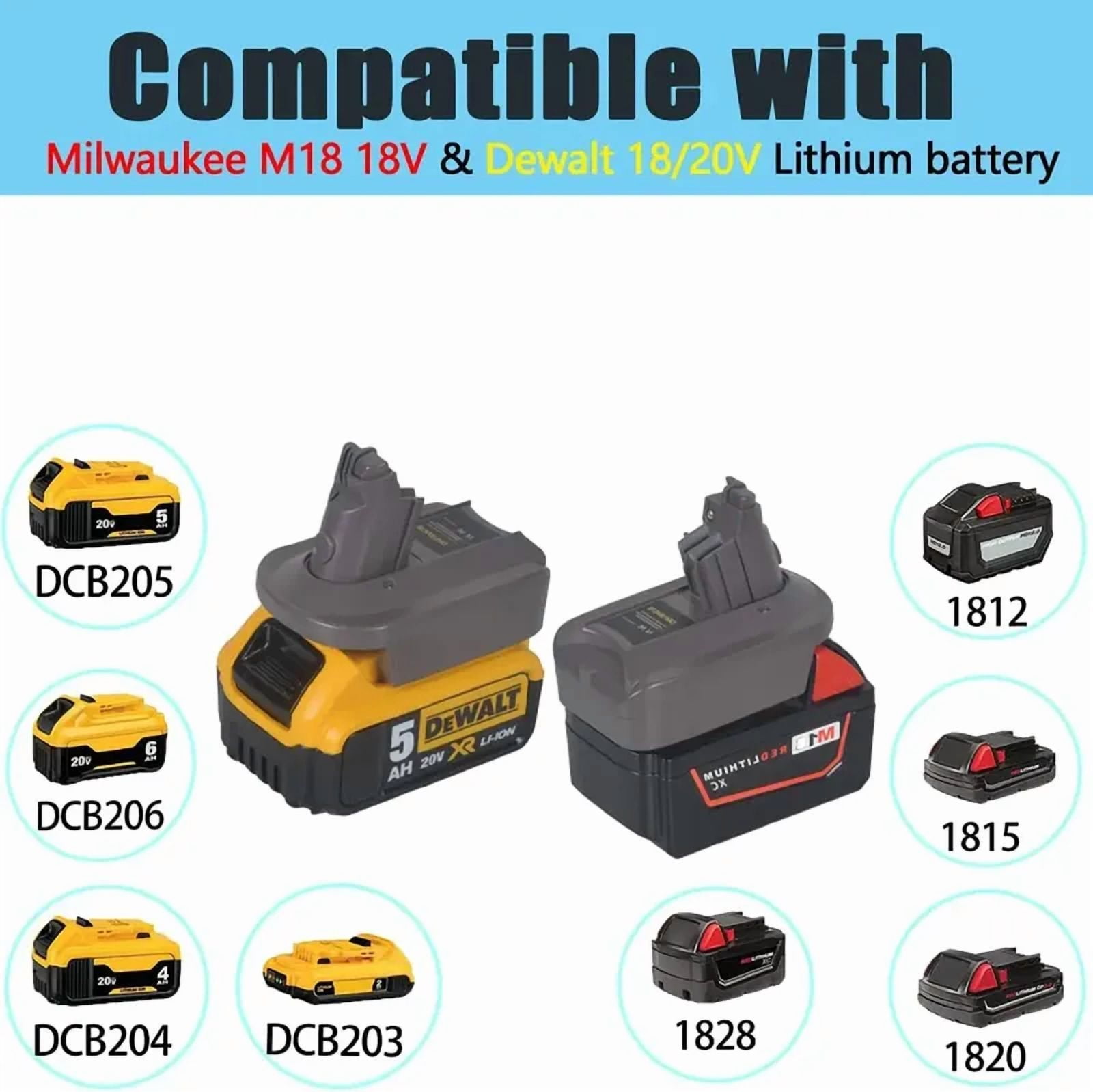Suitable for Makita/Bosch/Dewalt/Milwaukee Battery DM18V678 BMV678 Battery Adapter Converter for Dyson V6 V7 V8 Battery Adapter