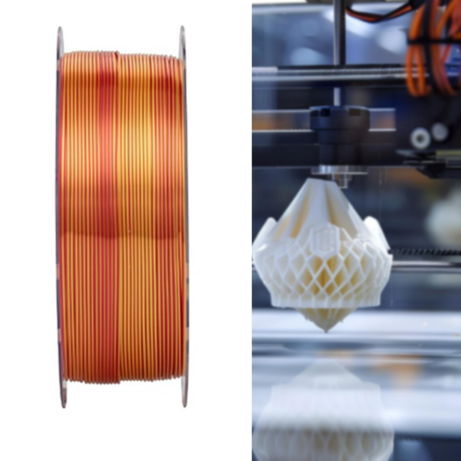 Wzmzjy Pla Filament Easy Use 1.75mm dimensional Accuracy Double Tri Color Option High Gold and Red