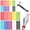 Multicolor, variant on Self-Gripping Cable Ties by Wrap-It Storage - Reusable Hook and Loop Cord Wraps for Cord Management - 5 in and 8 in (60 Pack) - Multi-Color