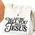 thumbnail image 3 of Let Me Tell You About My Jesus Shirt – Coquette Christian T-Shirt, Cute Faith Graphic Tee, Inspirational Jesus Shirt for Women, Christian Gift Idea, 3 of 7