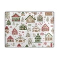 thumbnail image 5 of Yayeee Area Rugs for Living Room 5.2'x4' Non Slip Washable Bedroom Floor Carpet, Brown Christmas House, 5 of 5