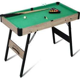 Barrington Billiards 90 Ball and Claw Leg Pool Table with Cue Rack,  Dartboard Set, Green, New