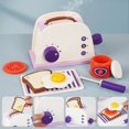 thumbnail image 4 of The New Children‘S Simulation Of Every Kitchen Purple Bread Machine Blender Coffee Machine Small Household Appliance Combination, 4 of 7