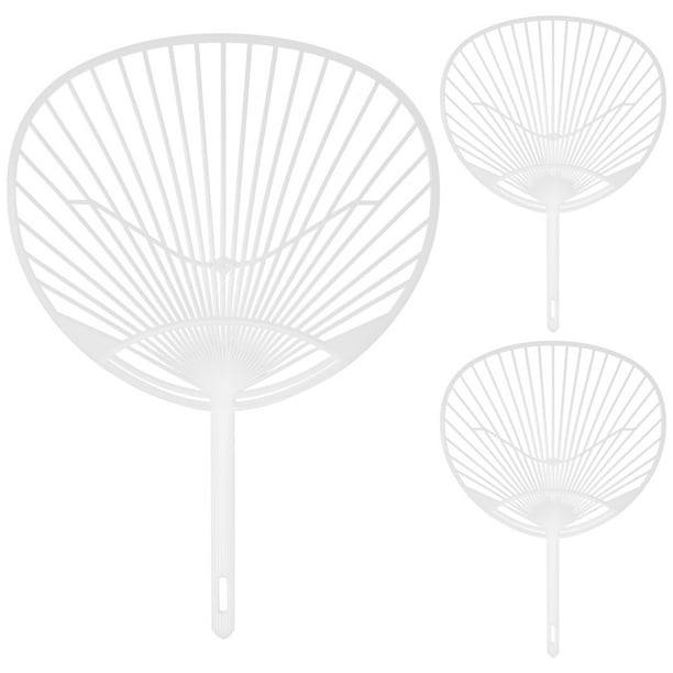 NUOLUX 10pcs Japanese Fan Uchiwa DIY Kit Handheld Fan Framework for