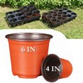 thumbnail image 1 of 4/6" Plastic Plant Pots with Plant Labels, Seedling Flower Plant Container and Seed Starter Pot, 1 of 7