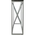 thumbnail image 4 of SEI Furniture Arendal 52" Faux Slate Top Console Table in Silver, 4 of 7