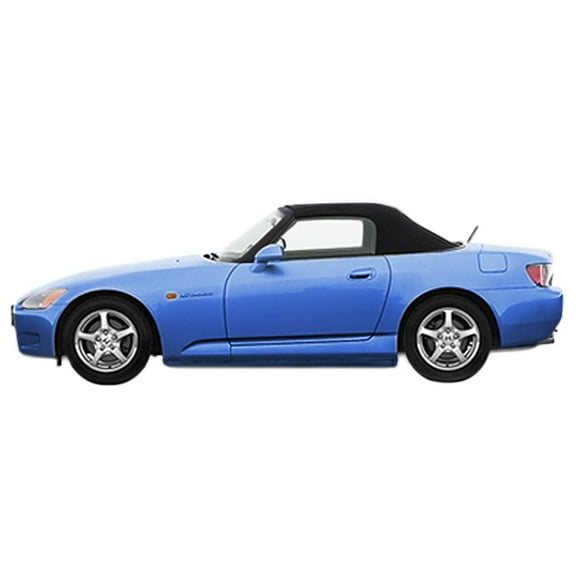 Sierra Auto Tops Convertible Top Replacement for Honda S2000 2000-2001, Twill Vinyl, Black, Heated Glass Window