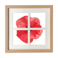 thumbnail image 1 of Aquarelle Rouge Fleur Peinture Maïs Cadre Mur Table Affichage 4 Ouvertures Image, 1 of 3