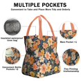 thumbnail image 3 of Pioneer Flower Floral Print Pattern Drawstring Lunch Bag Women - Drawstring Lunch Bag Insulated for Work Office - Stain-Resistant Large Lunchbags for Women with Multi-Pockets, 3 of 6