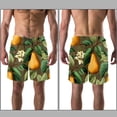 thumbnail image 3 of luoweisi Men's Beach Shorts Quick Dry Swim Trunks with Mesh Lining Pear 2XL, 3 of 5