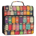 thumbnail image 5 of FORMRS Zipper Binder with Shoulder Strap 2-inch Ring 500 Sheet Capacity File Bag, Beige Jar, 5 of 5