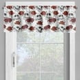 thumbnail image 2 of Ambesonne Halloween Window Valance, Roses Gothic Skull, 54" X 18", Grey, 2 of 5