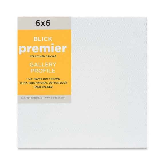 Blick Premier Stretched Cotton Canvas - Gallery Profile, Splined, 6" x 6"