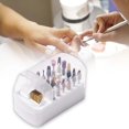 thumbnail image 1 of Redempat Durable Nail Drill Bit Holder with Clear DIY Lid Waterproof Home Manicure Style A 1Set, 1 of 6