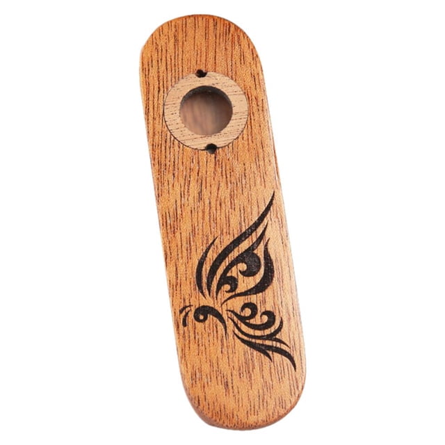 Mini instrumento de viento Kazoo de madera de caoba para amantes de la música (mariposa) Ndcxsfigh Para Estrenar