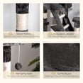 thumbnail image 3 of Large Cat Tree with Condo & Scratching Post - 94"-102" Multi-Level Activity Center in Dark Grey for Living Room or Bedroom - Adjustable Height & Durable Design, 3 of 7