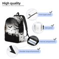 thumbnail image 3 of Vsdgher Happy Halloween 1 Print Canvas Backpack Travel Rucksack Unisex Knapsack 15.7/17.7Inch Laptop Backpack for Work,College-Medium, 3 of 5