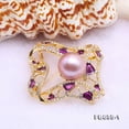 thumbnail image 3 of JYX Fine Bouquet 14mm Lavender Freshwater Pearl Brooche Pin Wedding Jewelry, 3 of 6