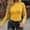 Yellow, variant on YMNXA Women's Top Long Sleeve Crew Neck Solid Color Ribbed Comfortable Stretchy Slim Fit Layering Tee For Casual Daily Wear,Yellow,L