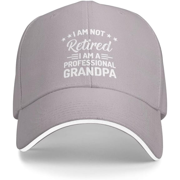 I'm Not Retired I'm A Professional Grandpa Hat for Men Baseball Cap Graphic Caps