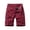 Red, variant on IROINNID Cargo Shorts for Men Plus Size Cargo Shorts Multi-Pockets Relaxed Summer Beach Shorts Pants,Red