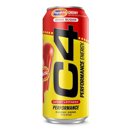 C4 Zero Sugar Performance Energy Drink - Cherry Popsicle - 16 oz