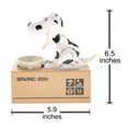 thumbnail image 5 of CoinCollector Dog Piggy Bank - Black White, 5 of 5