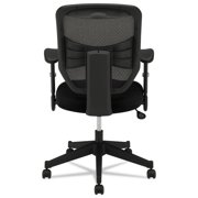 basyx VL531 Series High-Back Work Chair, Mesh Back, Padded Mesh Seat, Black