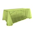 thumbnail image 1 of LA Linen TCOrgz90X156-Lime384 Sheer Mirror Organza Rectangular Tablecloth, Lime - 90 x 156 in., 1 of 4