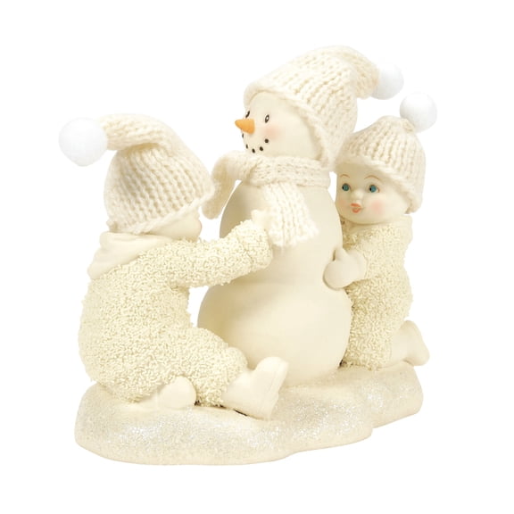 Department 56 Snowbabies Let's Build a Snowman Christmas Figurine 4.3in H