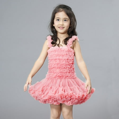 

Huilaibazo Girls Dress Baby Girls Mesh Tulle Tutu Dress Toddler Sleeveless Baby Girl Rainbow Tutu Princess Skirt Dress