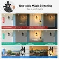 thumbnail image 3 of VIANIS Motion Sensor Outdoor Light for House, 16.4" H Black Porch Light Outside with Gold Trim, Waterproof Dusk to Dawn Outdoor Wall Lantern for Garden, Patio, 3 of 11
