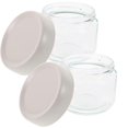 thumbnail image 4 of Airtight Jars With Lids Glass Kitchen Canister For Food Storage Beige 8.00X8.00X7.50CM 2Pcs, 4 of 4