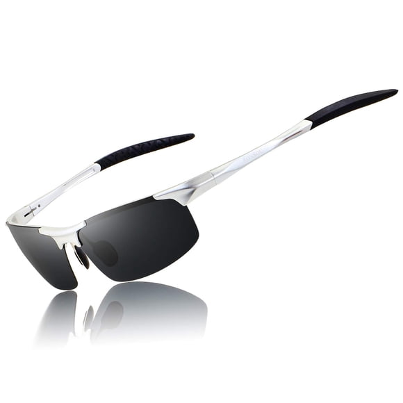 Gafas de Sol Deportivas RONSOU para Hombre Al-Mg Polarizadas Plata/Gris