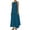 Blue, variant on JIUKE Dresses for Women Sleeveless Solid Color Elegant Flowy Dresses Loose Comfy Summer Beach Dress