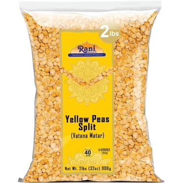 Rani Yellow Peas Split, Dried (Vatana, Matar) 32oz (2lbs) 908g ~ All Natural | Vegan | Gluten Friendly | Kosher