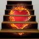 thumbnail image 2 of Calcomanía Vertical De Escalera Romántica 3D Día De San Valentín Mural Fotográfico Rayas Caseras Calcomanía Artística Macarena Etiquetas engomadas de la escalera de la escalada 3D, 2 of 8