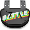 thumbnail image 2 of Battle Sports Adult Retro Arcade Chrome Football Back Plate - Black, 2 of 2
